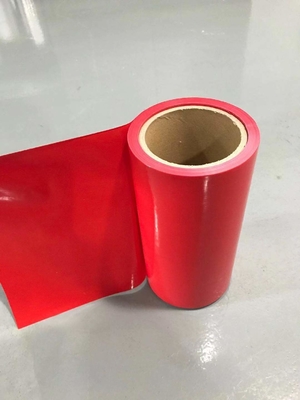 اللون الأحمر HDPE الإصدار فيلم HDPE سيليكون المغلفة بطانة الإصدار لأشرطة الرغوة