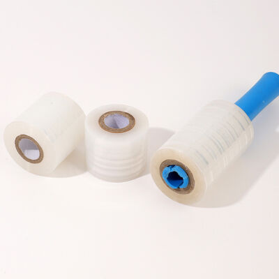 18 بوصة 20 ميكرون فيلم تمدد LLDPE فيلم عبوة بلاستيكي ناعم يد وآلة استخدام عرض مادة PE الصب المعالجة