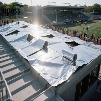 فيلم رقائق الألومنيوم عالي الجودة المقاوم للعوامل الجوية ذاتي اللصق غشاء عازل للماء دعم إصلاح السقف قطع بلاستيكي