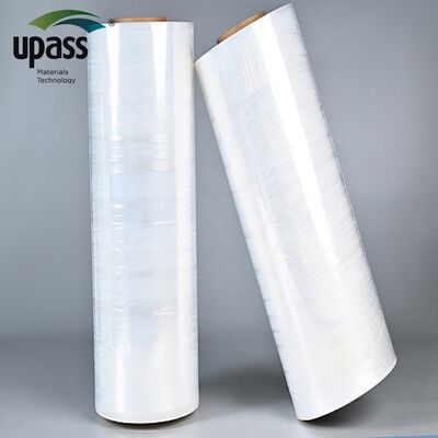 50m LLDPE Food Grade Soft Moisture Proof Stretch Film Roll with Casting Processing