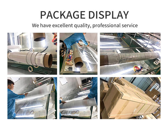 فيلم HDPE عالي القوة 100 ميكرون مغلف بالصليب للحماية من الجليد والماء في التسقيف