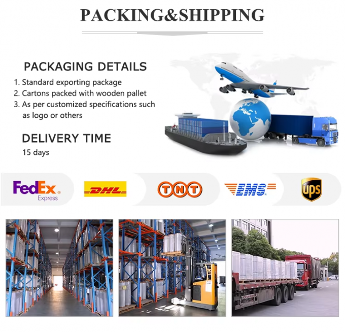 تغليف ومعلومات الشحن